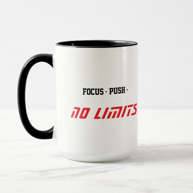 Taza Blanco de Fitness Motivacional (Izquierda)
