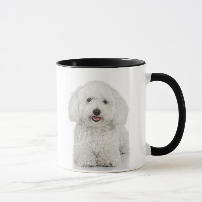 Taza Blanco de perro maltés (Derecha)