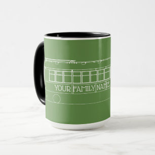 Taza Blanco del TRANVÍA del TREN de la CARRETILLA +SU