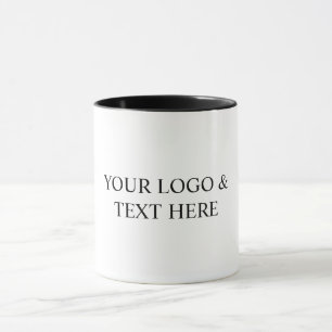 Taza Blanco Personalizado – Su logotipo y texto aquí