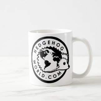 taza blanco y negro del logotipo