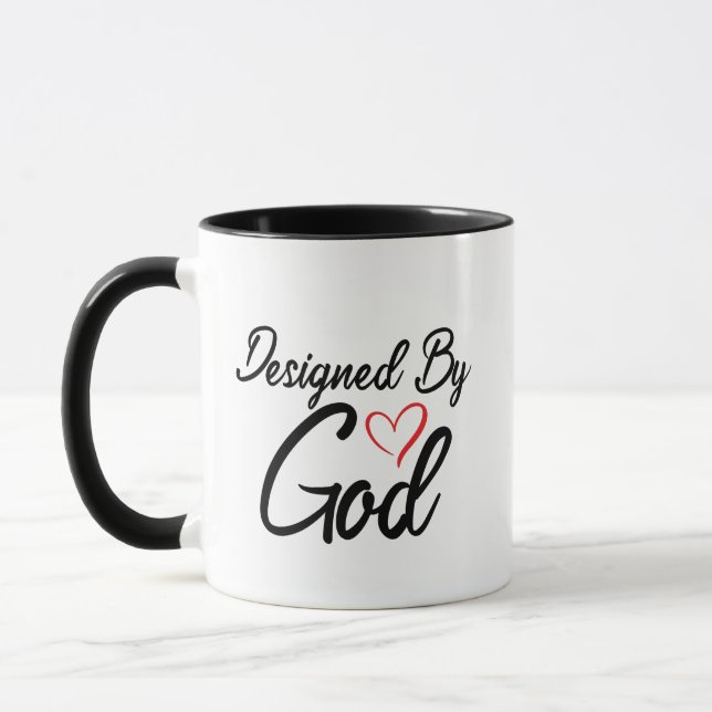 Taza Blanco y negro diseñados por Dios Mug (Izquierda)