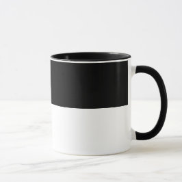 Taza Blanco y negro minimalista simple