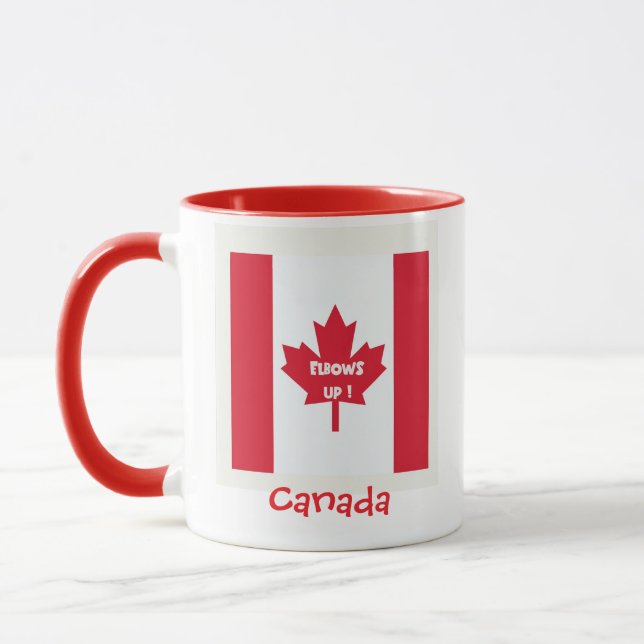 Taza Blanco y rojo de Canadá (Izquierda)