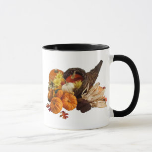 Taza Blessed Bountiful Harvest Colorful Cornucopia