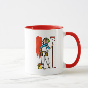 Taza Blona Mujer Pintora Nombre Mug