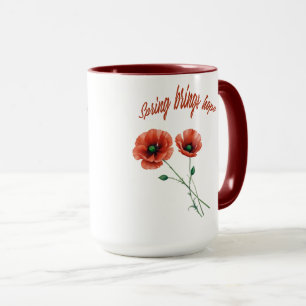 Taza "Bloom con esperanza - Bomba de flores de primaver
