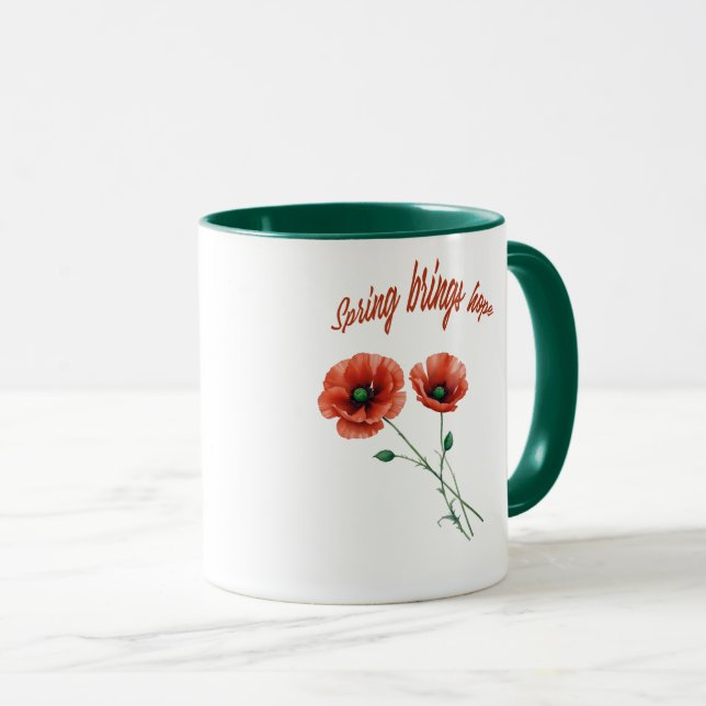 Taza "Bloom con esperanza - Bomba de flores de primaver (Anverso derecho)