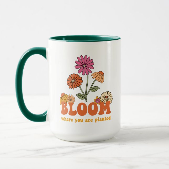 Taza Bloom donde te plantan (Izquierda)