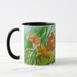 Taza Blooming flower garden