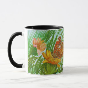 Taza Blooming flower garden