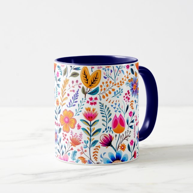 Taza Blooms de verano de 15 oz (Anverso derecho)