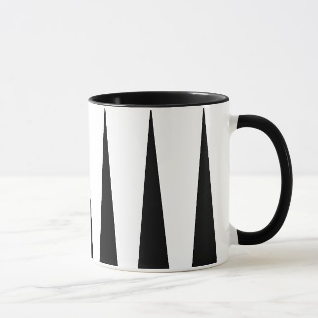 Taza Bloque blanco y negro del color (Derecha)