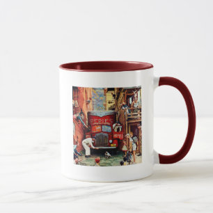 Taza Bloque de camino de Norman Rockwell