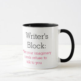 Taza Bloque de escritores: cuando tus amigos imaginario