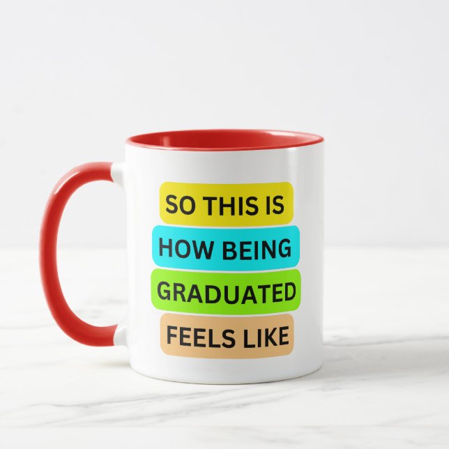 Taza Bloque desplegable rojo SO_ESTO_ES_CÓMO_SER_GRADUA (Izquierda)