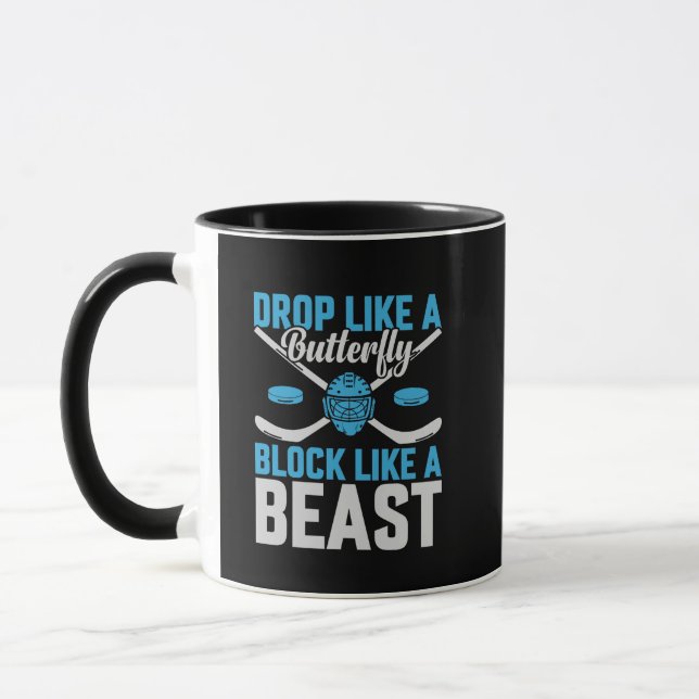 Taza Bloqueo de hockey como bestia (Izquierda)