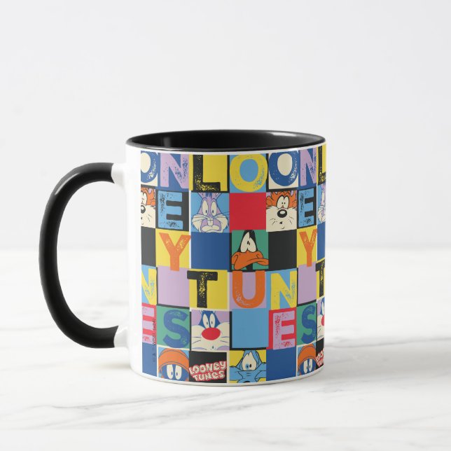 Taza Bloques de comprobador de caracteres de LOONEY TUN (Izquierda)