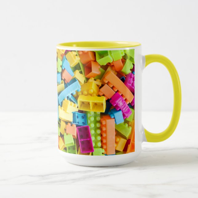 Taza Bloques de construcción de plástico neón (Derecha)