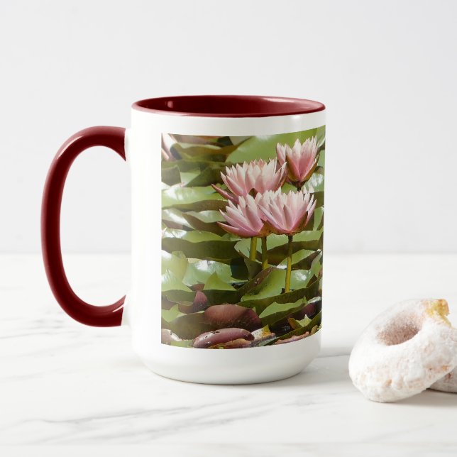 TAZA BLOSSOMS PINK LOTUS (Con donut)