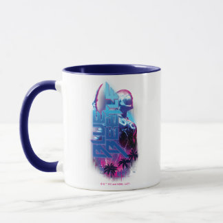 Taza Blue Beetle Retrowave City Lights