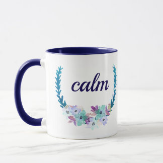 Taza Blue Bouquet Calm Café Morning Mug
