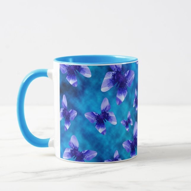 Taza Blue Butfly Summer, Blue Combo Mug (Izquierda)