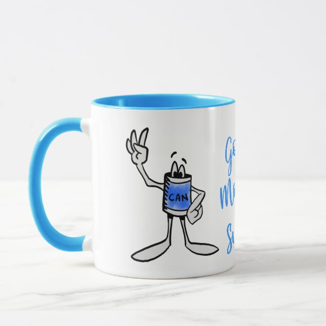 Taza Blue Can Creature Coffee Mug (Izquierda)