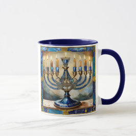 Taza Blue Hanukkah Menorah