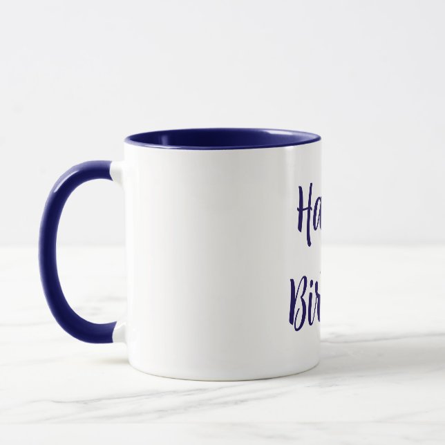 Taza  Blue Happy Birthday (Izquierda)