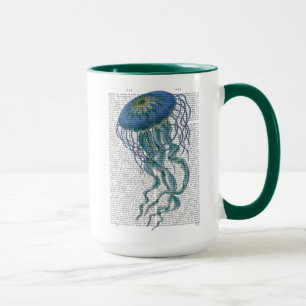 Taza Blue Jellyfish
