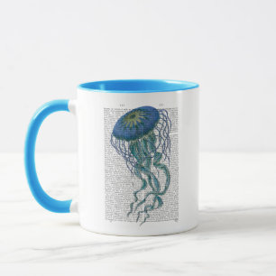 Taza Blue Jellyfish