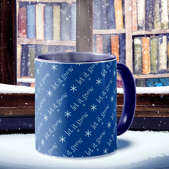 Taza Blue Let It Snow (Subido por el creador)