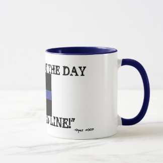 Taza Blue Line fino (taza de café) "no es hoy el día "