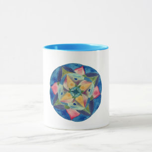 Taza Blue Mandala Combo Mug