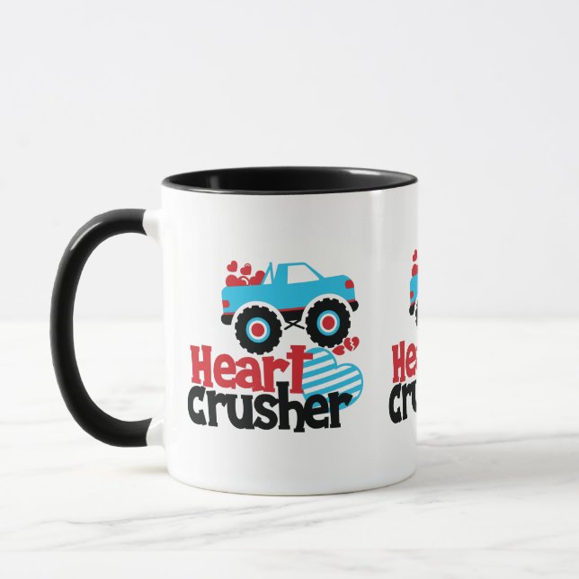 Taza Blue Monster Truck Heart Crusher Valentine (Izquierda)