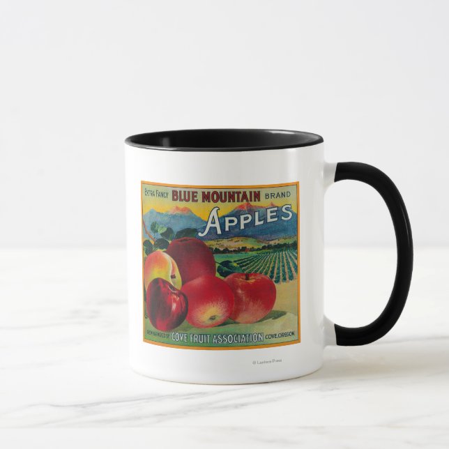 Taza Blue Mountain Apple Crate LabelCove, OR (Derecha)