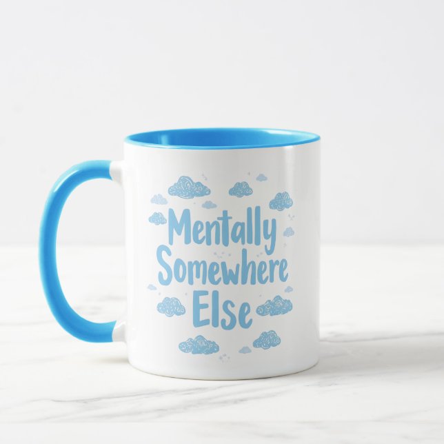 Taza Blue Pastel Daydreamer Saying (Izquierda)