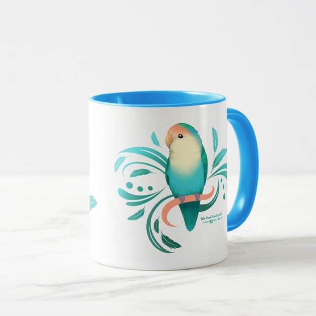 Taza Blue Peach Faced Lovebird (Anverso derecho)