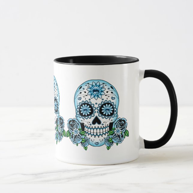 Taza Blue Sugar Skull (Derecha)