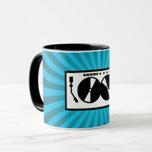 Taza Blue Sunburst DJ Turnable Music