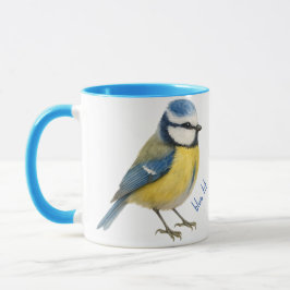 Taza Blue Tit Bird Mug Nature Lover Gift