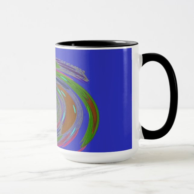 Taza Blue Whilwind Design Monograma Mug (Derecha)