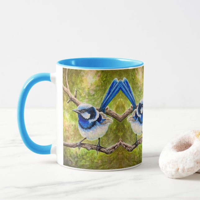 Taza Blue Wren - (Con donut)
