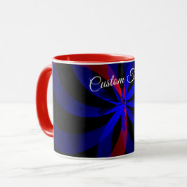 Taza Blueberry Color Center Geometric Coffee Mug
