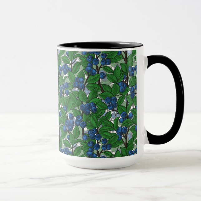Taza Blueberry sobre blanco (Derecha)