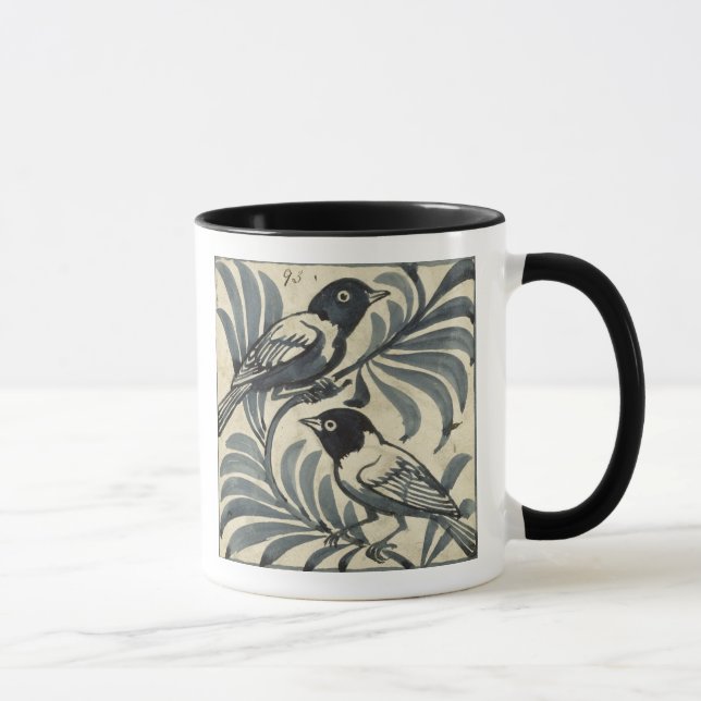 Taza Bluebirds (w/c en el papel) (Derecha)