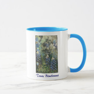 Taza Bluebonnets de la acuarela