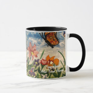 Taza Blues de primavera y arte infantil Naranja