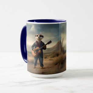 Taza Blues del Desierto: Un mermelada de guitarra denim